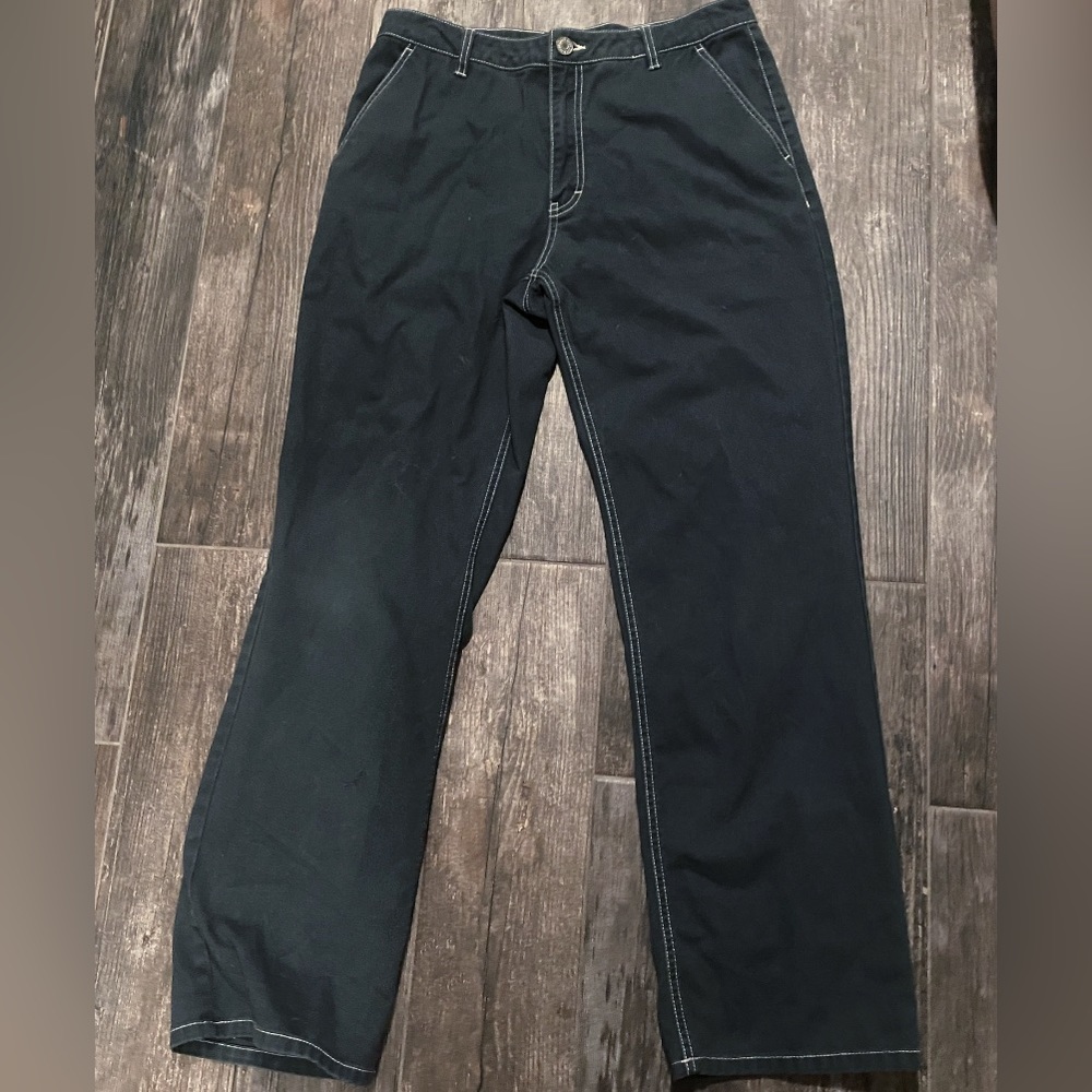 Dickies Contrast Stitch Wide Leg Pants 11/30 - Picture 3 of 5